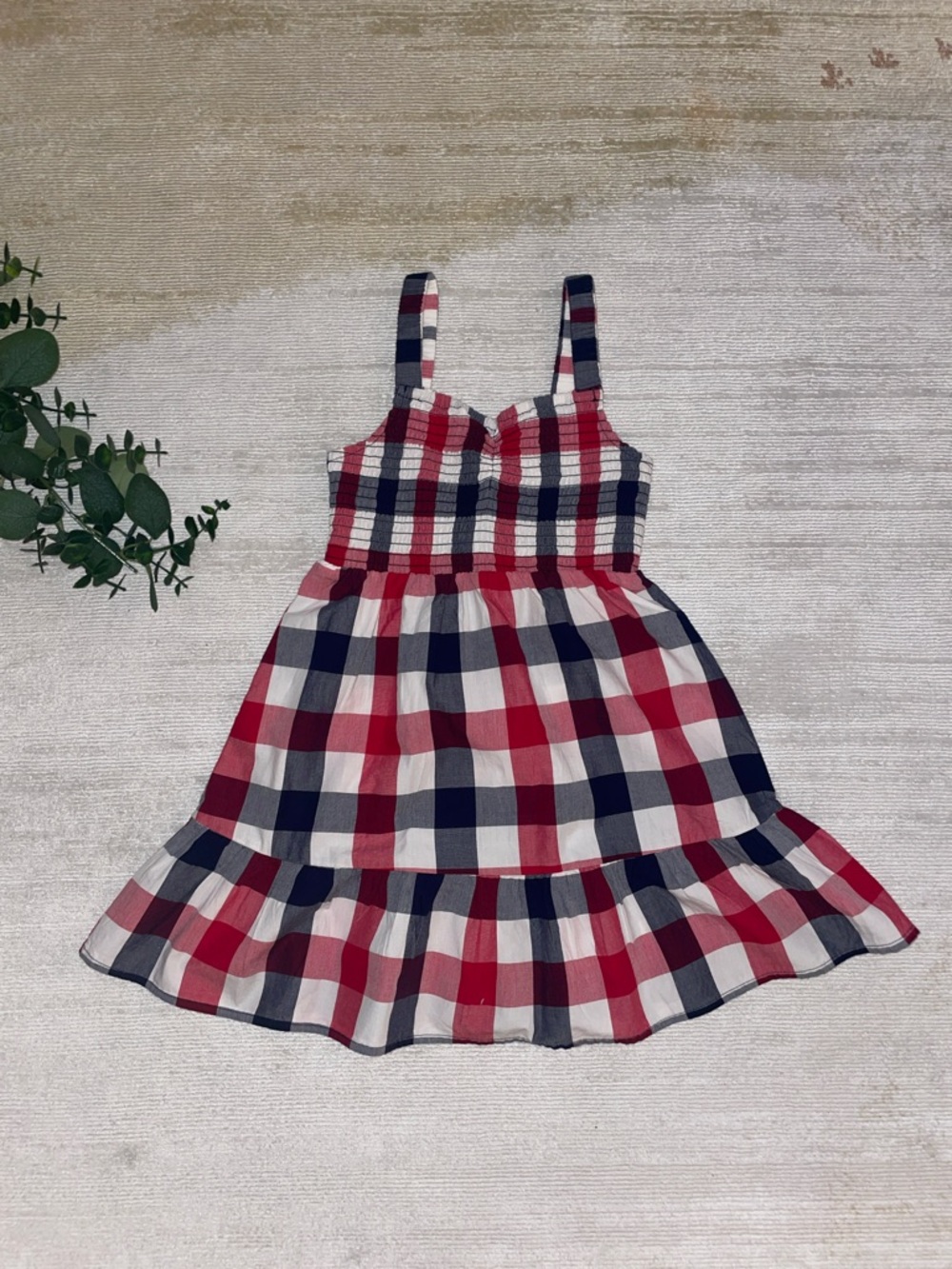 Place | Plaid Smocked Dress